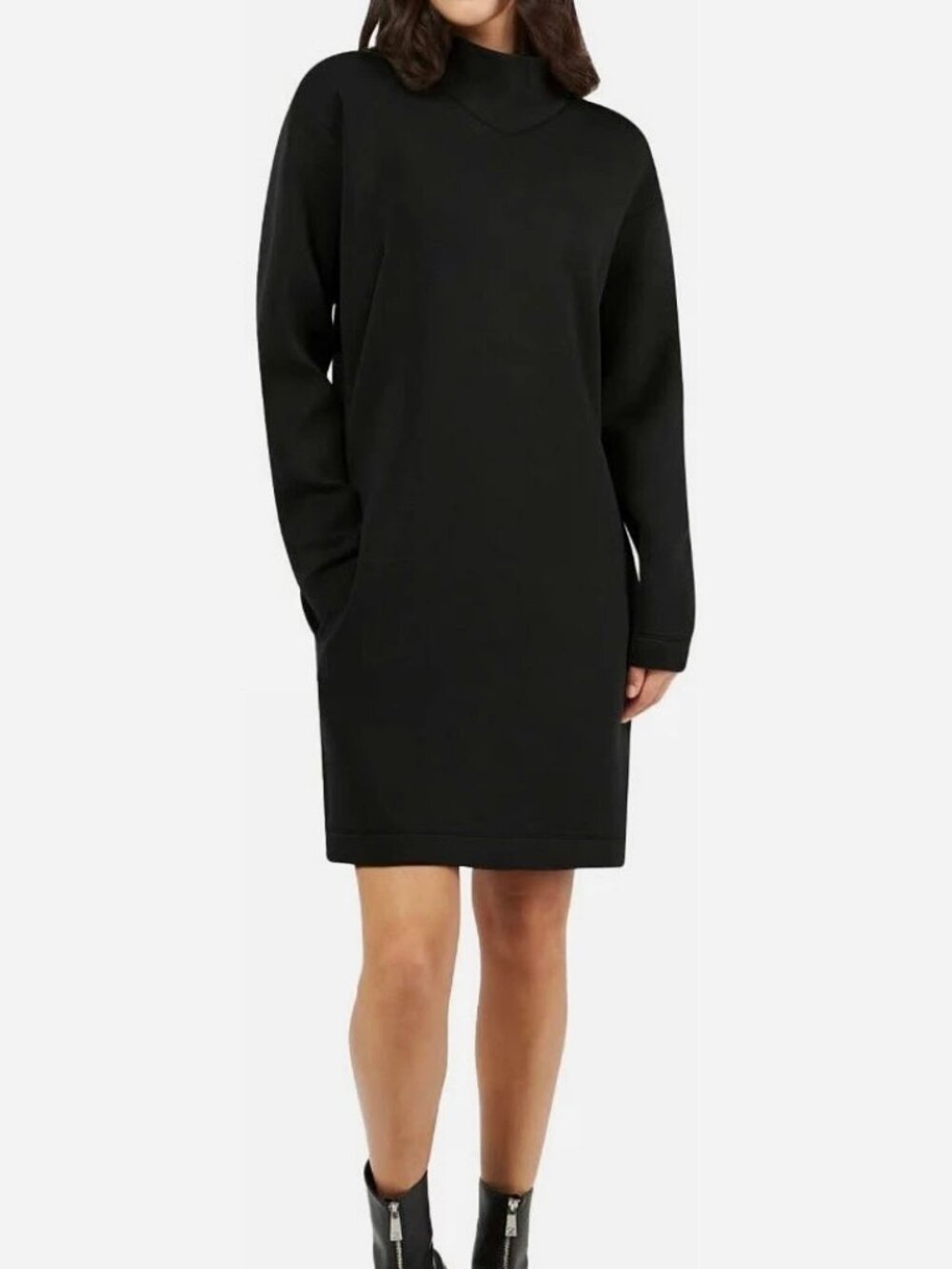 FIG women's black long-sleeve dress size XS